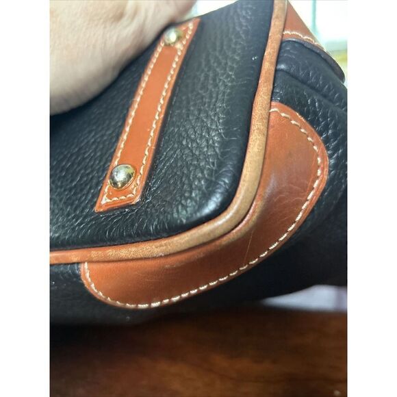 Dooney & Bourke Hobo Bag Black and Brown Pebbled Leather J8616963 - Picture 7 of 15